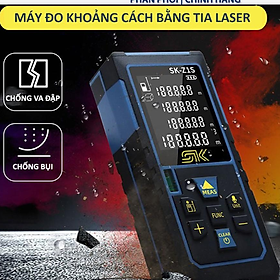 Máy Đo Khoảng Cách bằng tia laser LOẠI 40M, thước đo được nhanh diện tích, thể tích, đổi đơn vị tiện lợi