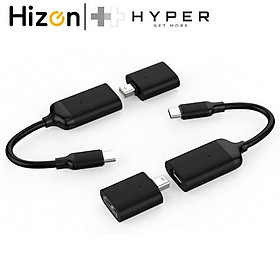 Mua Cổng Chuyển Hyperdrive USB-C To 4K60HZ HDMI &  MINI Displayport (BLACK) Hàng Chính Hãng