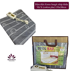 Mua Đệm điện Hàn Quốc SangA nhập khẩu vỏ cotton pha 135x180cm bảo hành 12 tháng