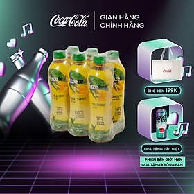 Lốc 6 Chai Trà FUZETEA+ Chanh Sả Chai 450ml/Chai Sale 25.3 Coca-Cola Official Store