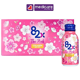 The Pink 82X Collagen 1000mg Hỗ Trợ Làm Đẹp Da Hộp 10 lọ 100ml