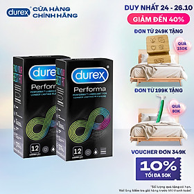 Combo 2 Bao cao su Durex Performa 12 bao 