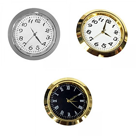 3pcs 1-7/16 Inch (36 mm) Round Clock Insert With Numerals Repair Parts DIY