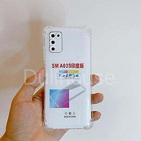 Ốp lưng cho SS A03S - Nhựa dẻo - Trong suốt - Chống sốc - Bảo vệ điện thoại