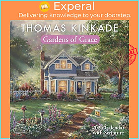 Sách - Thomas Kinkade Gardens of Grace with Scripture 2024 Wall Calendar by Thomas Kinkade (UK edition, paperback)