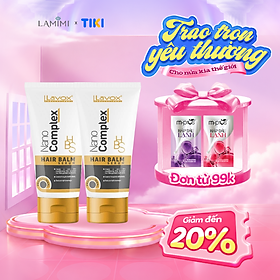 Serum Siêu Dưỡng Tóc Lavox Nano Complex 60ml Hair Balm Giữ Ẩm Tóc, Dưỡng Tóc Mượt Lamimi Chính Hãng