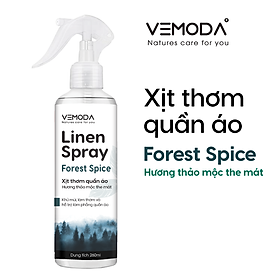 Xịt thơm quần áo Vemoda cao cấp giúp khử mùi ẩm mốc, làm thơm vải nhanh chóng