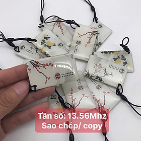 Thẻ từ dạng móc khóa hoa silicon Copy/ sao chép tần số 13.56Mhz (Mifare)- Hàng nhập khẩu