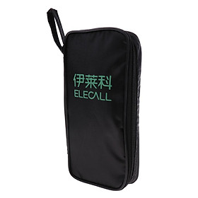 2x Black Soft Case Nylon Bag with Zipper for EM380 Thermodetector Multimeter