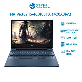 Laptop HP Victus 15-fa0108TX 7C0X0PA i7-12700H | 16GB | 512GB | RTX 3050Ti 4GB | 15.6' FHD 144Hz | Win 11 Hàng chính hãng