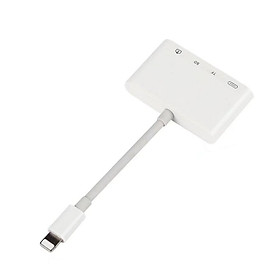 Bộ Chuyển Đổi Cổng Lightning Sang TF/SD/USB 3.0/Lightning 4 Trong 1 (11.8cm)