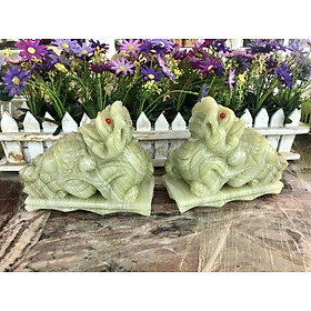Mua Cặp Tỳ Hưu phong thủy đá ngọc Onyx có đế - Dài 15 cm