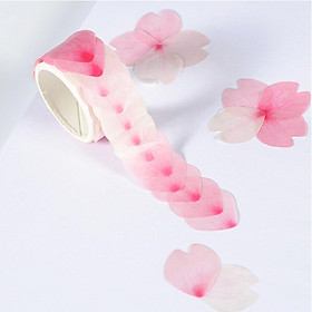 80Pieces Flower Petal Washi Tape Masking Tape Decorative Scrapbook 22x23mm