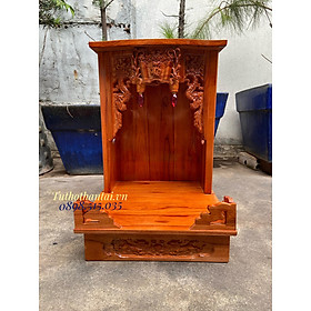 Mua Bàn thờ thần tài mái bằng mẫu Song Lân  ngăn kéo bệ lớn