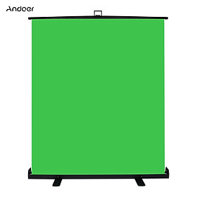 Andoer Phông nền chụp ảnh Cromakey có thể co giãn 1.5 * 2m Phong cách kéo lên Phông nền màn hình xanh chống nhăn