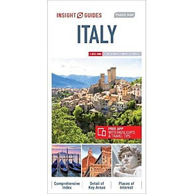 Sách - Insight Guides Travel Map Italy by Insight Guides (UK edition, paperback)