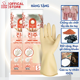 [HÀNG TẶNG] Bộ 2 Đôi Găng Tay Cao Su Ngọc Trai Tay Lửng Size S