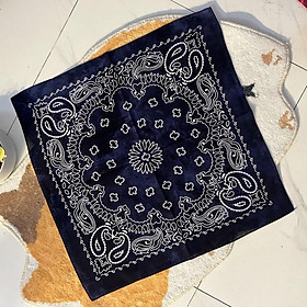 Khăn bandana cotton in hạt điều loang màu size 55x55cm