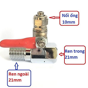 Mua Bộ chia nước đầu vàohệ thống phun sương  ren 21mm  có van khóa.