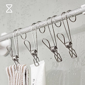 Mua Móc Kẹp Treo Đồ Inox Đa Năng Phơi Quần Áo Chống Gió Bằng Thép Không Gỉ Đa Năng