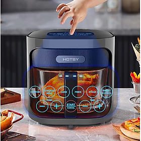 Mua Nồi chiên không dầu khay thủy tinh vỉ inox 304 không lo bong tróc chống dính độc hại