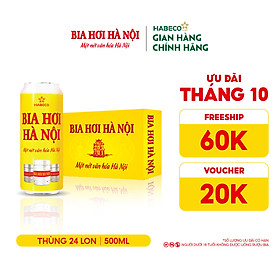 Bia Hơi Hà Nội - Thùng 24 lon 500ml