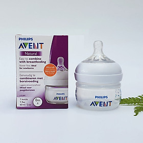 Hộp 1 Bình sữa mô phỏng tự nhiên hiệu Philips Avent cho trẻ từ 6 tháng tuổi