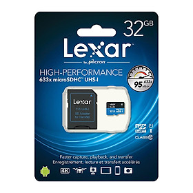 Mua Thẻ Nhớ Lexar Micro SDHC 633X 32GB (95MB/s) - Hàng Nhập Khẩu