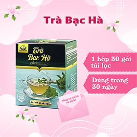 Trà Lá Bạc Hà Hộp 30 Túi Lọc Của Siêu Thị Thiên Nhiên Giúp Hơi Thở The Mát, Tỉnh Táo