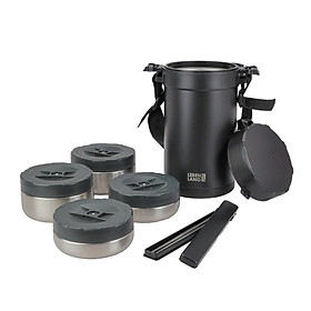 Mua Hộp cơm giữ nhiệt 4 ngăn inox 304 chuẩn Đức LBT856  dung tích 2.2L kèm đũa