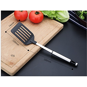 Xẻng lật thức ăn đồ chiên rán tiện lợi cán Inox IN68