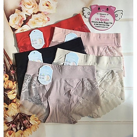 Quần lót Cotton phối Ren cạp cao gen bụng hàng cao cấp