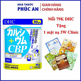 Viên uống bổ sung Canxi DHC Calcium + CBP giúp xương chắc khoẻ, phát triển chiều cao 30 - 90 ngày