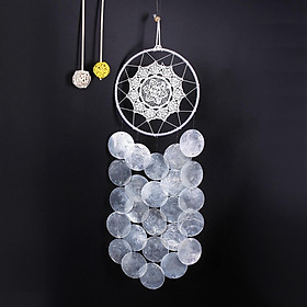 Bohemian Dream Catcher Shell Wind Chimes Pendant for Balcony Indoor Outdoor