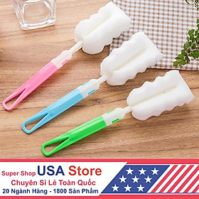 Mua Cây Rửa Cốc Ly - Dụng Cụ Cọ Bọt Biển Rửa Bình Sữa Đầu MÚT TRẮNG Kiểu Mới X2
