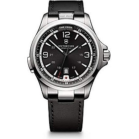 Victorinox Men's 241665 Swiss Army Night Vision Dark Grey Dial Black Ice PVD Steel Watch