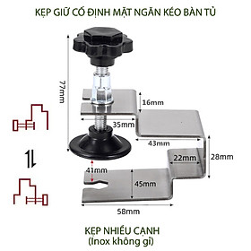 Mua Kẹp cố định mặt ngăn kéo tủ  giúp dễ dàng lắp đặt và chính xác