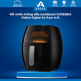 Mua Nồi chiên không dầu Lock&Lock EJF282BLK Visible Digital Air Fryer 6.2L ( Màu Đen) - Hàng chính hãng