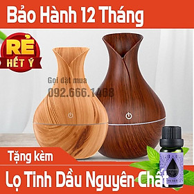 Mua Máy Xông Tinh Dầu Vân Gỗ Tulip