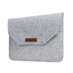 For Macbook/iPad Pro 15.4 inch Air 13.3/11.6 inch Simple Solid Color Laptop Notebook Storage Bag Pouch Protection Case