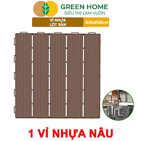 Mua Vỉ Nhựa Lót Sàn Greenhome  Catleza  D30xR30cm  Độ Bền 5 Năm  Dễ Lắp Đặt  Trang Trí Ban Công  Sân Vườn  Hồ Bơi