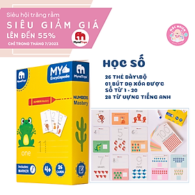 Đồ Chơi Giáo Dục Myndtoys - Thẻ Học Chữ Cái và Số Đếm (My Encyclopedia) Dành Cho Các Bé Trên 4 Tuổi