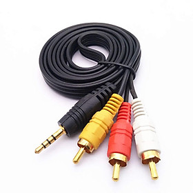 Mua Cáp AV 3.5mm ra 3 đầu bông sen (Cáp loại 1  cáp to  1.5m)