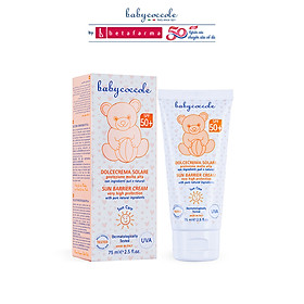 Kem chống nắng cho bé Babycoccole 0M+ an toàn cho trẻ sơ sinh & em bé da nhạy cảm SPF 50+ 30ml/75ml