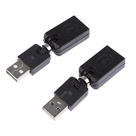 2x Flexible Swivel ° Rotating USB Male to Female Type-A Adapter