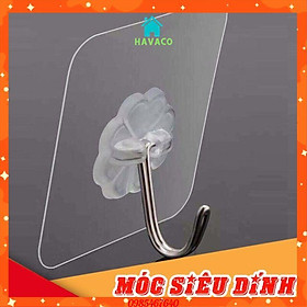 Móc Dán Tường Siêu Dính Trong Suốt Chịu Lực Tốt Treo Tường Chắc Chắn 6x6 cm md01