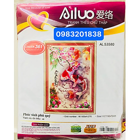 Mua Tranh thêu chữ thập Song ngư AL53580