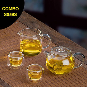 Bộ bình trà thủy tinh Samadoyo S059S 250mL