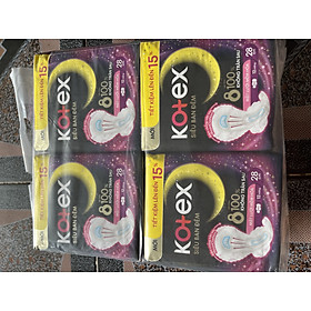 (Gói lớn 12 Miếng)-Combo 4 Gói Băng Vệ Sinh Kotex Siêu Ban Đêm 28cm - Mỗi Gói 12 Miếng- HSD luôn mới