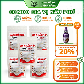 Combo 5 Gói Gia Vị Nấu Phở Vipep  - Gia Vị Nấu Phở Bò